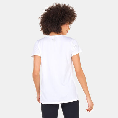 Under Armour Women's UA Tech™ Crest T-Shirt White Under Armour Women's UA Tech™ Crest T-Shirt White
