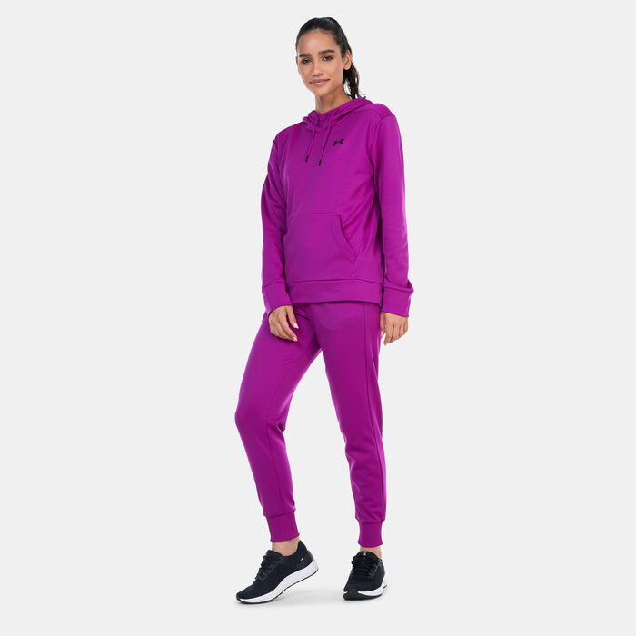 Under Armour Women's Armour Fleece® Joggers Purple Under Armour Women's Armour Fleece® Joggers Purple image number 2