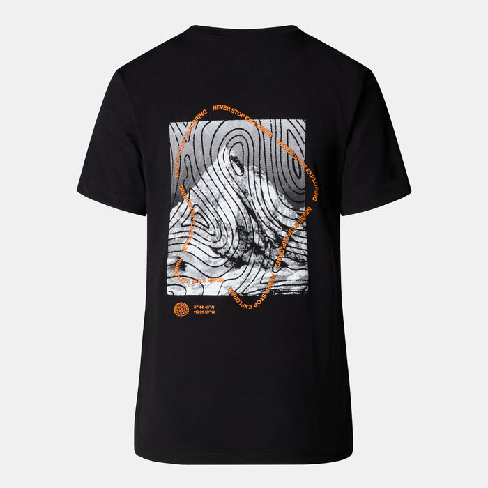 The North Face Women's Foundations Mountains Faces T-Shirt Black The North Face Women's Foundations Mountains Faces T-Shirt Black image number 1