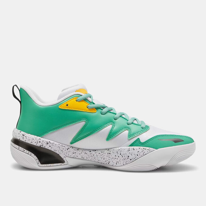 PUMA Men's Genetics Speckle Basketball Shoes Black PUMA Men's Genetics Speckle Basketball Shoes Black image number 2