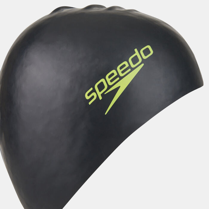 Speedo Kids' Long Hair Swim Cap Black Speedo Kids' Long Hair Swim Cap Black image number 2