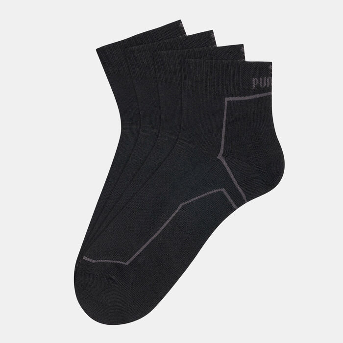 PUMA Men's Performance Train Quarter Crew Socks (2 Pack) Black PUMA Men's Performance Train Quarter Crew Socks (2 Pack) Black image number 0