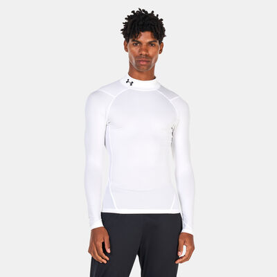 Under Armour Men's HeatGear® Mock Long Sleeve T-Shirt White Under Armour Men's HeatGear® Mock Long Sleeve T-Shirt White