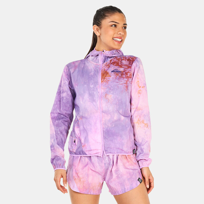 Nike Women's Repel Trail Running Jacket Pink image number 0