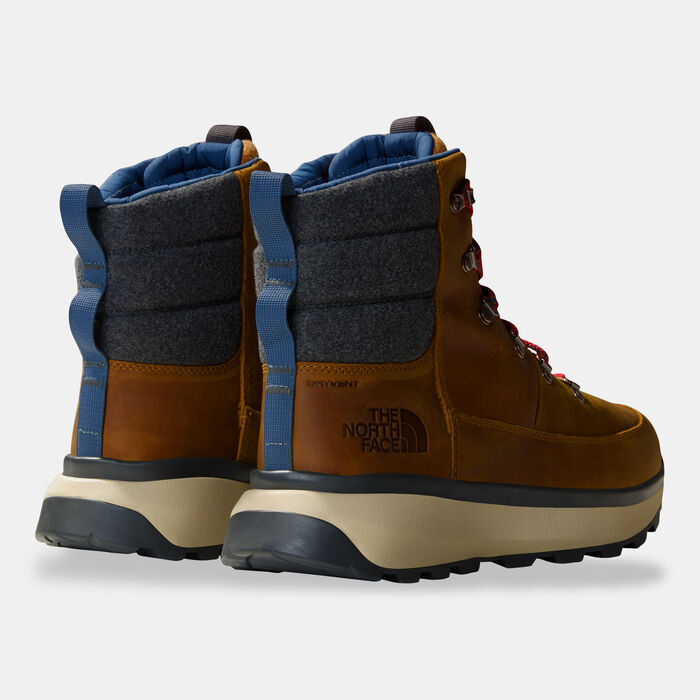 The North Face Men's Bergen Leather Waterproof Snow Boots Beige The North Face Men's Bergen Leather Waterproof Snow Boots Beige image number 1