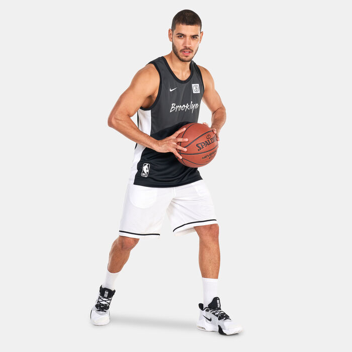 Nike Men's NBA Brooklyn Nets Starting 5 Dri-Fit Basketball Jersey Black Nike Men's NBA Brooklyn Nets Starting 5 Dri-Fit Basketball Jersey Black image number 2