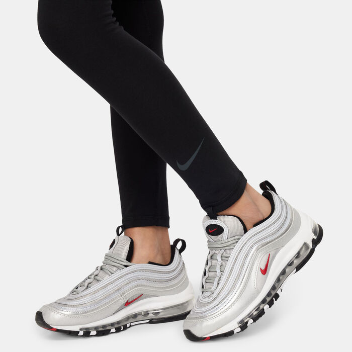 Nike Kids' Sportswear High-Rise Leggings (Older Kids) Black image number 3