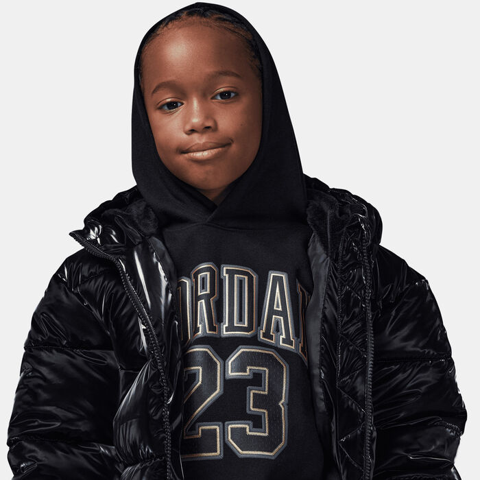Jordan Kids' Fleece Hoodie Black image number 3