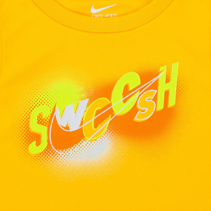 Nike Kids' Dri-FIT Hazy Rays Tank Top And Shorts Set Orange Nike Kids' Dri-FIT Hazy Rays Tank Top And Shorts Set Orange image number 1