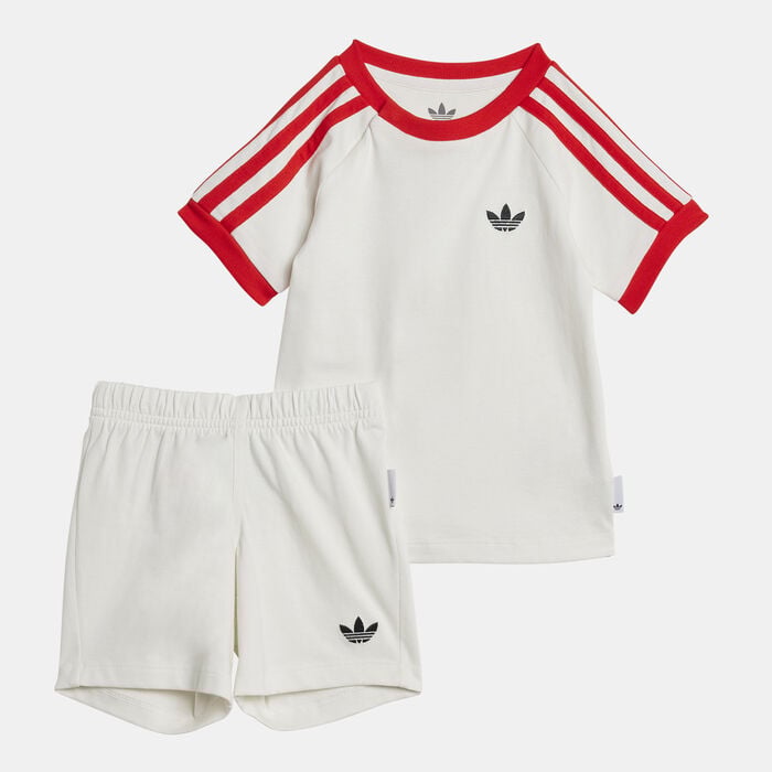 adidas Originals Kids' T-Shirt and Shorts Set White adidas Originals Kids' T-Shirt and Shorts Set White image number 0