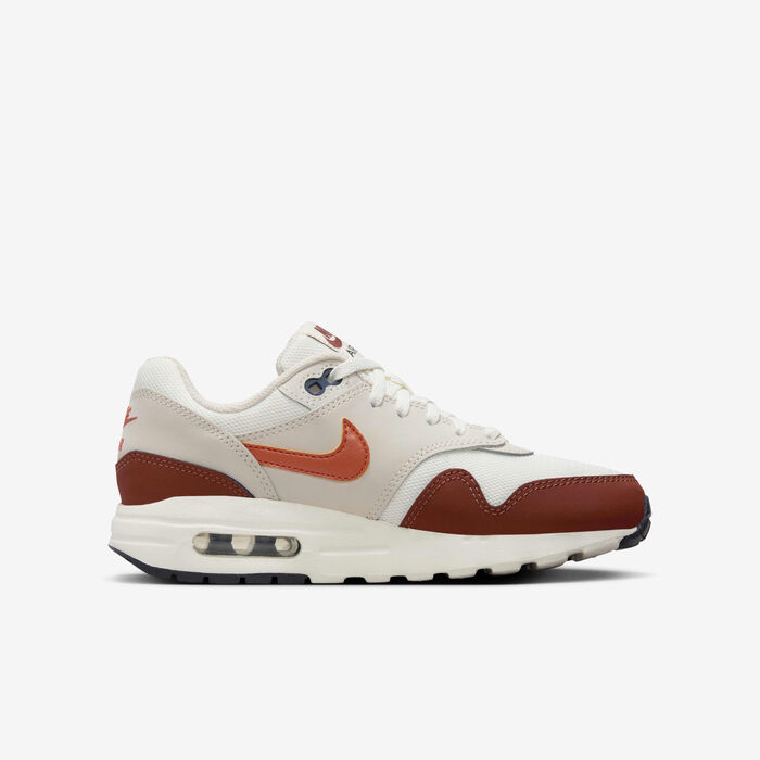 Nike Kids' Air Max 1 Shoes (Older Kids) Ivory Nike Kids' Air Max 1 Shoes (Older Kids) Ivory image number 2