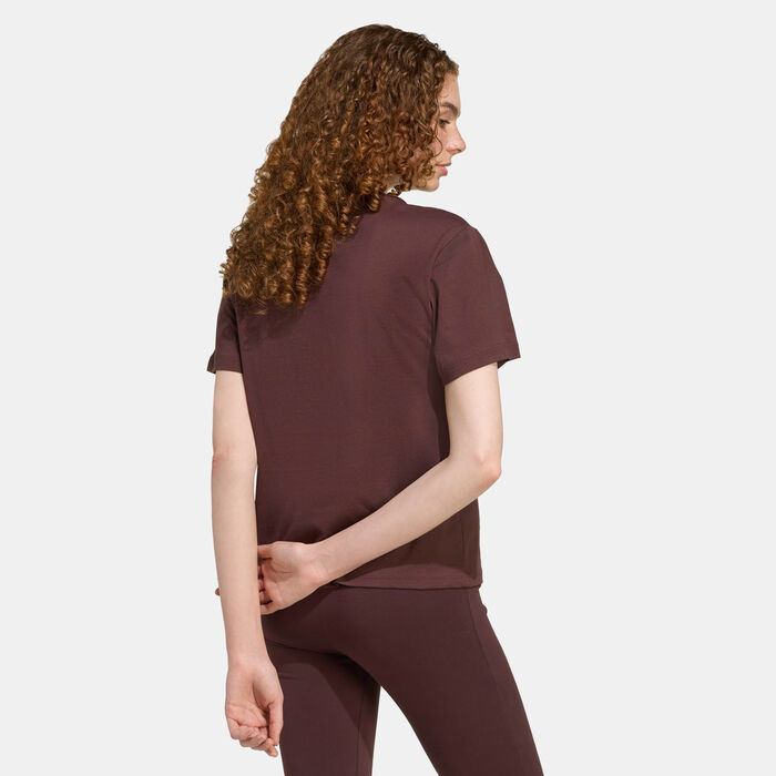 adidas Women's Essentials T-Shirt Brown adidas Women's Essentials T-Shirt Brown image number 1