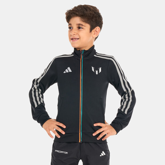 adidas Kids' Messi Training Football Jacket Black adidas Kids' Messi Training Football Jacket Black image number 0