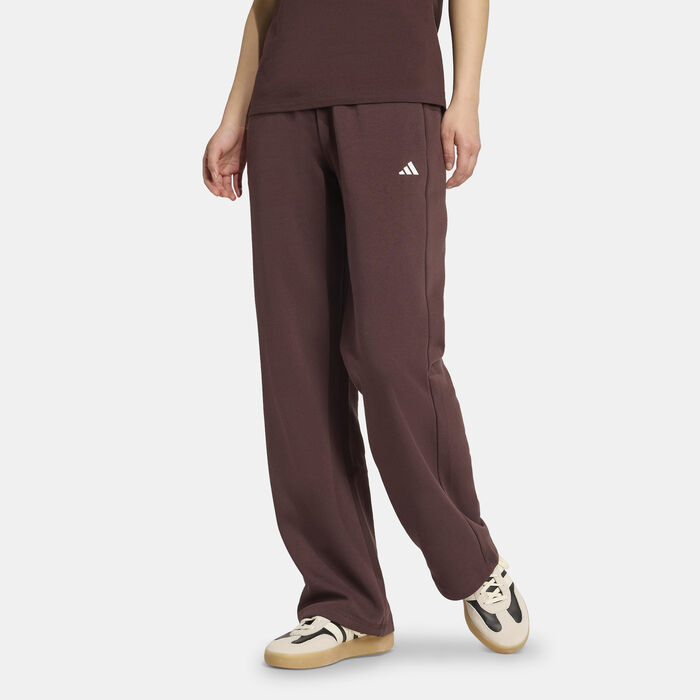 adidas Women's Essentials Small Logo Joggers Brown adidas Women's Essentials Small Logo Joggers Brown image number 0