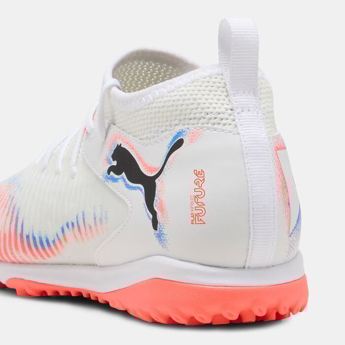 PUMA Kids' FUTURE 8 MATCH Turf Ground Football Shoes White PUMA Kids' FUTURE 8 MATCH Turf Ground Football Shoes White image number 1