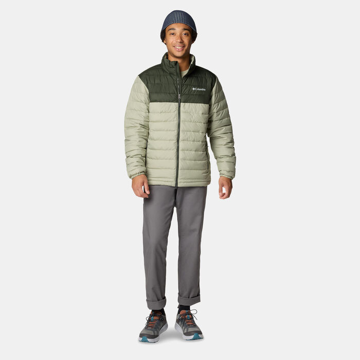 Columbia Men's Powder Lite II Full-Zip Hiking Jacket Green Columbia Men's Powder Lite II Full-Zip Hiking Jacket Green image number 2