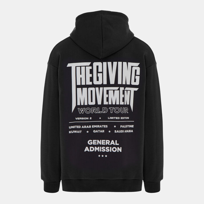 The Giving Movement Men's Country Print Hoodie Black The Giving Movement Men's Country Print Hoodie Black image number 1