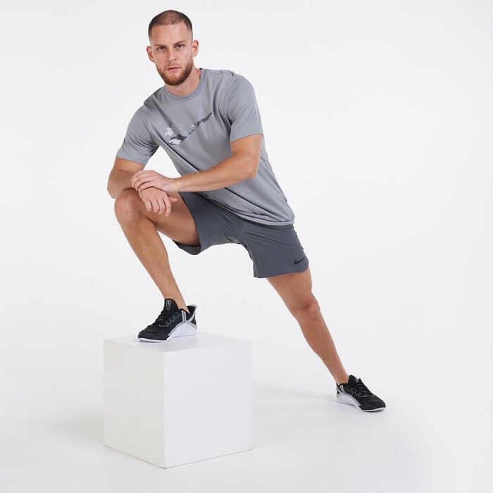 Nike Men's Dri-FIT Training Camo T-Shirt Grey Nike Men's Dri-FIT Training Camo T-Shirt Grey image number 2