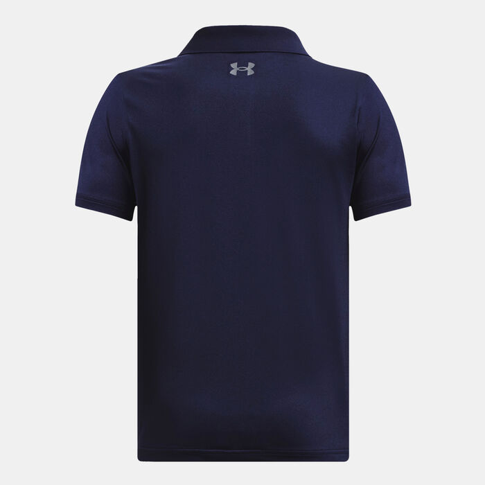 Under Armour Kids' Matchplay Golf Polo Shirt Blue image number 1