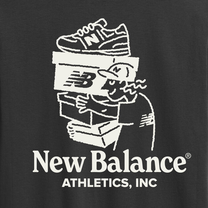 New Balance Men's Everyday Athlete T-Shirt Black New Balance Men's Everyday Athlete T-Shirt Black image number 2