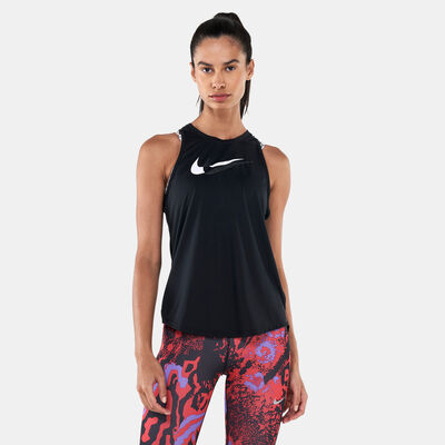 Nike Women's Dri-FIT Swoosh Run Tank Top Black