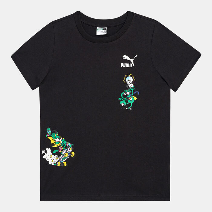 PUMA Kids' Classics Super T-Shirt (Older Kids) Black PUMA Kids' Classics Super T-Shirt (Older Kids) Black image number 0