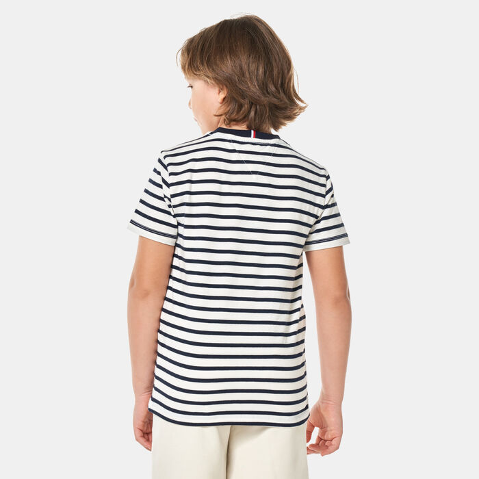 Tommy Hilfiger Kids' Breton Stripe Pocket T-Shirt (Older Kids) Blue image number 1