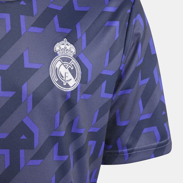 adidas Kids' Real Madrid Pre-Match Football Jersey Multi-Color adidas Kids' Real Madrid Pre-Match Football Jersey Multi-Color image number 3