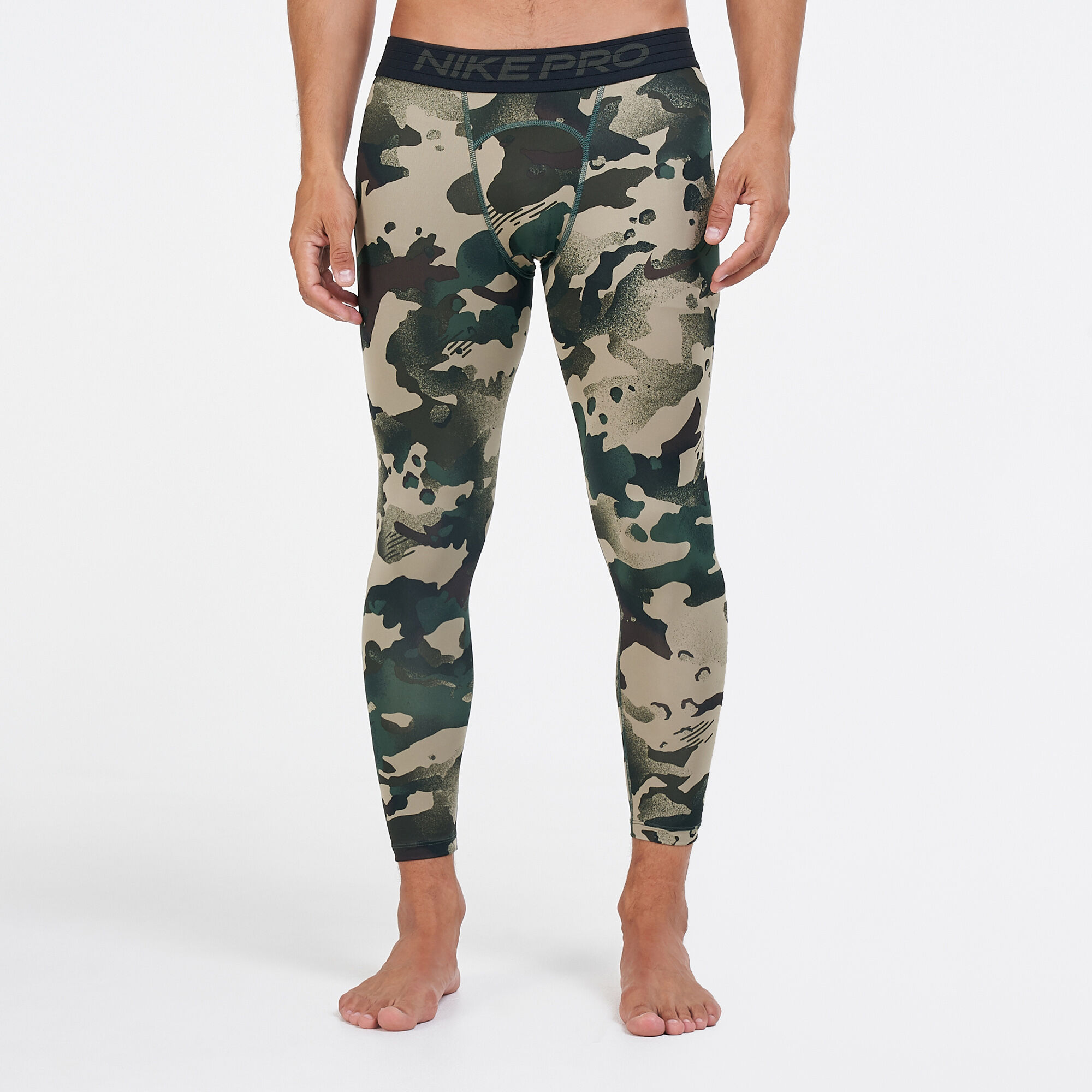 Nike pro outlet tights camo