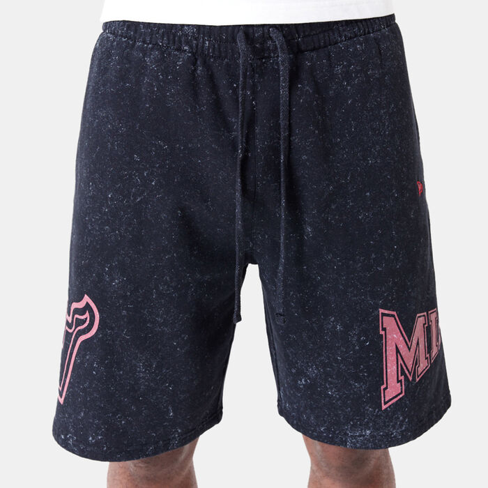 New Era Men's NBA Miami Heat Washed Shorts Black New Era Men's NBA Miami Heat Washed Shorts Black image number 2
