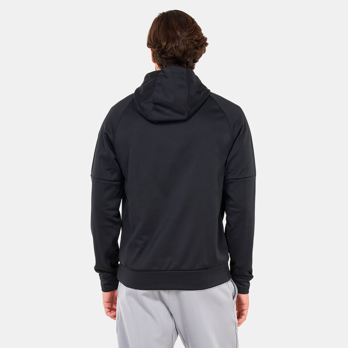 Nike Men's Therma-FIT Swoosh Pullover Fitness Hoodie Black Nike Men's Therma-FIT Swoosh Pullover Fitness Hoodie Black image number 1