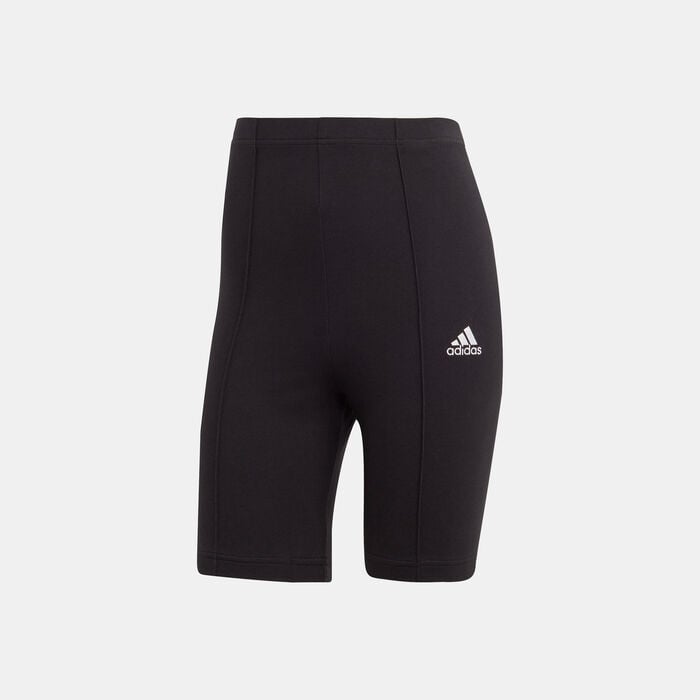 adidas Women's Allover Graphic Biker Shorts Black adidas Women's Allover Graphic Biker Shorts Black image number 0