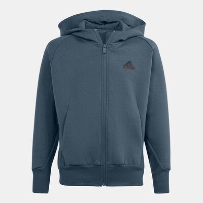 adidas Kids' Z.N.E. Full-Zip Hoodie Grey