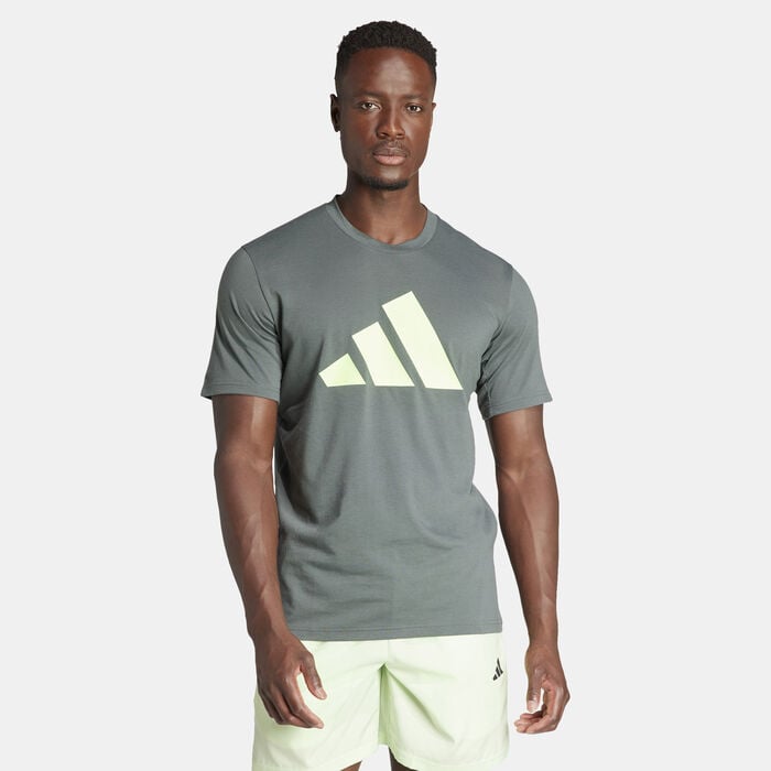 adidas Men's Train Essentials Feelready Logo Training T-Shirt Blue adidas Men's Train Essentials Feelready Logo Training T-Shirt Blue image number 0
