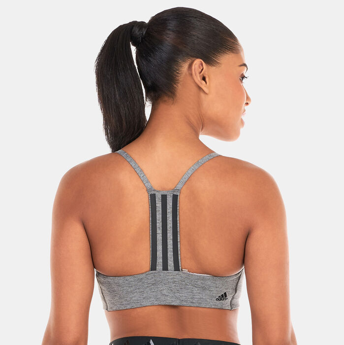 adidas Women's Aeroimpact Training Light Support Sports Bra Grey image number 1
