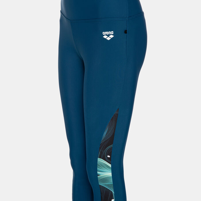Arena Women's Modesty Swimming Leggings Black Arena Women's Modesty Swimming Leggings Black image number 2