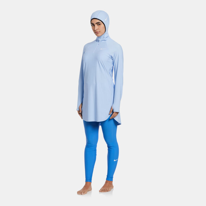 Nike Swim Women's Victory One Swimming Hijab Blue image number 2