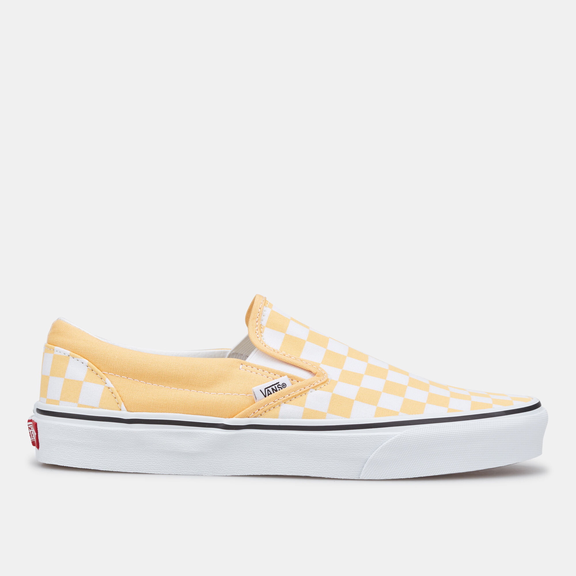 Buy Vans Checkerboard Classic Slip On Unisex Shoe yellow in KSA SSS