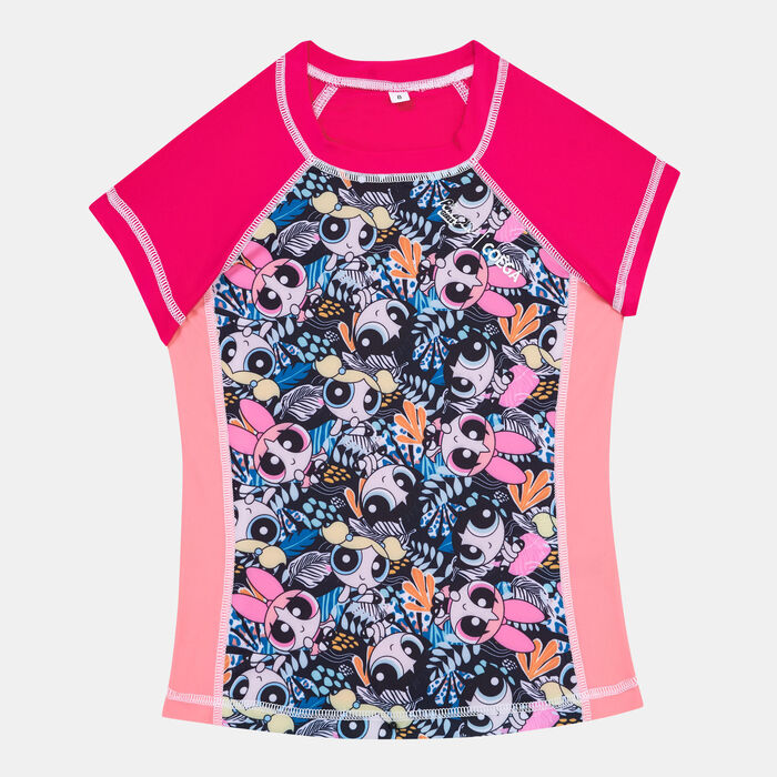 COEGA Kids' Cap-Sleeve Rashguard Pink image number 0