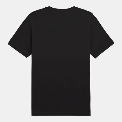 PUMA Men's ESS 2 COLOUR Logo T-Shirt Black PUMA Men's ESS 2 COLOUR Logo T-Shirt Black