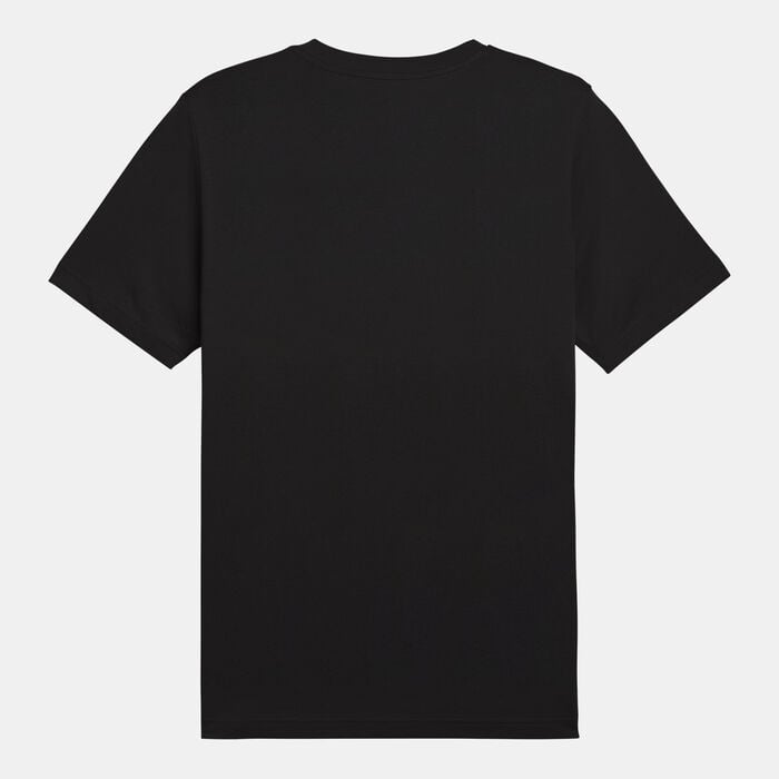 PUMA Men's ESS 2 COLOUR Logo T-Shirt Black PUMA Men's ESS 2 COLOUR Logo T-Shirt Black image number 1