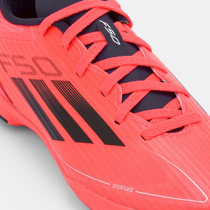 adidas Kids' F50 League Turf Ground Football Shoes Blue image number 4