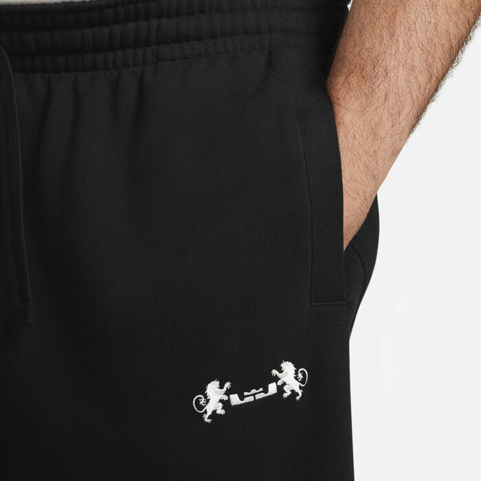 Nike Men's LeBron Open Hem Fleece Trousers Black Nike Men's LeBron Open Hem Fleece Trousers Black image number 8