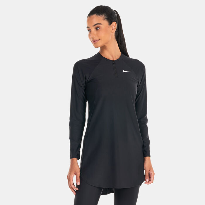 Nike Swim Women's Victory Full-Coverage Solid Swimming Tunic Black Nike Swim Women's Victory Full-Coverage Solid Swimming Tunic Black image number 0