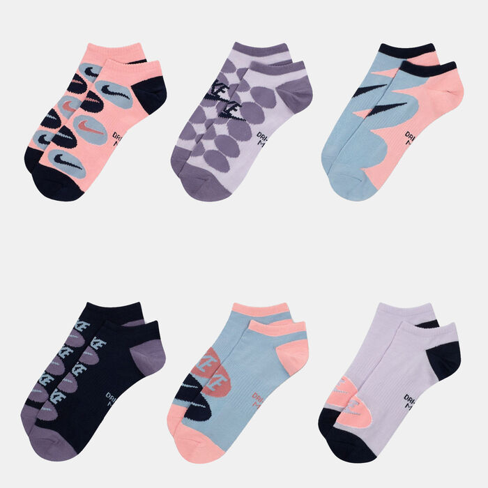 Nike Everyday Lightweight Training No-Show Socks (6 Pairs) Multi-Color Nike Everyday Lightweight Training No-Show Socks (6 Pairs) Multi-Color image number 1