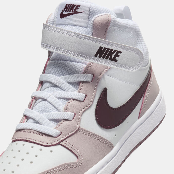 Nike Kids' Court Borough Mid 2 Shoe (Younger Kids) Purple image number 4