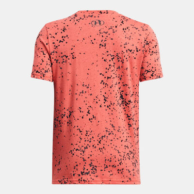 Under Armour Kids' Sportstyle Logo Printed T-Shirt Red