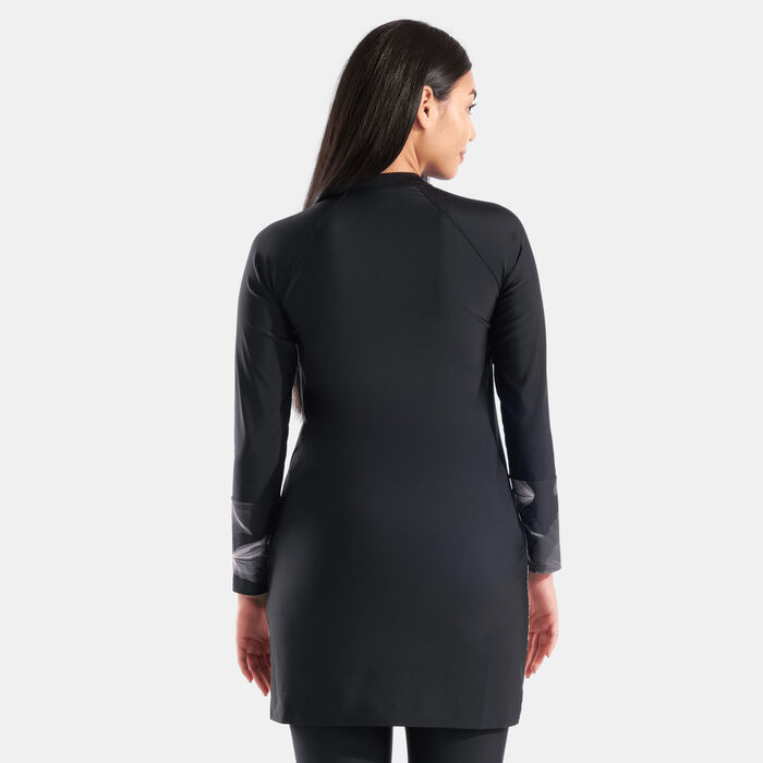 Arena Women's Modesty Swimming Tunic Black Arena Women's Modesty Swimming Tunic Black image number 1
