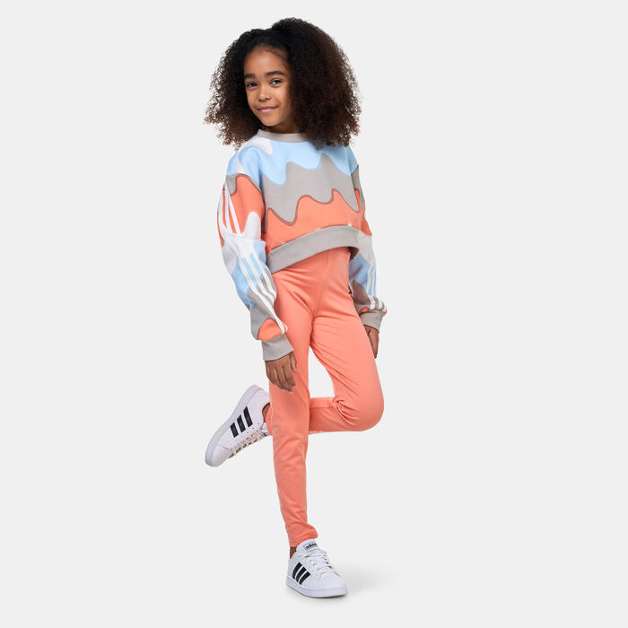 adidas Kids' Marimekko Allover Print Sweatshirt Grey adidas Kids' Marimekko Allover Print Sweatshirt Grey image number 4