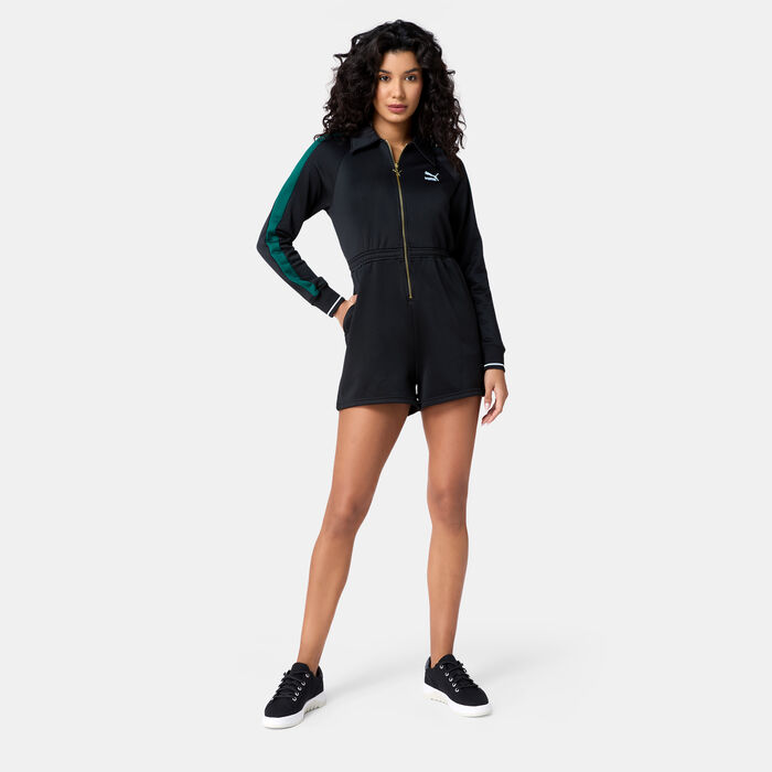 PUMA Women's PLAY LOUD T7 Romper Black PUMA Women's PLAY LOUD T7 Romper Black image number 0